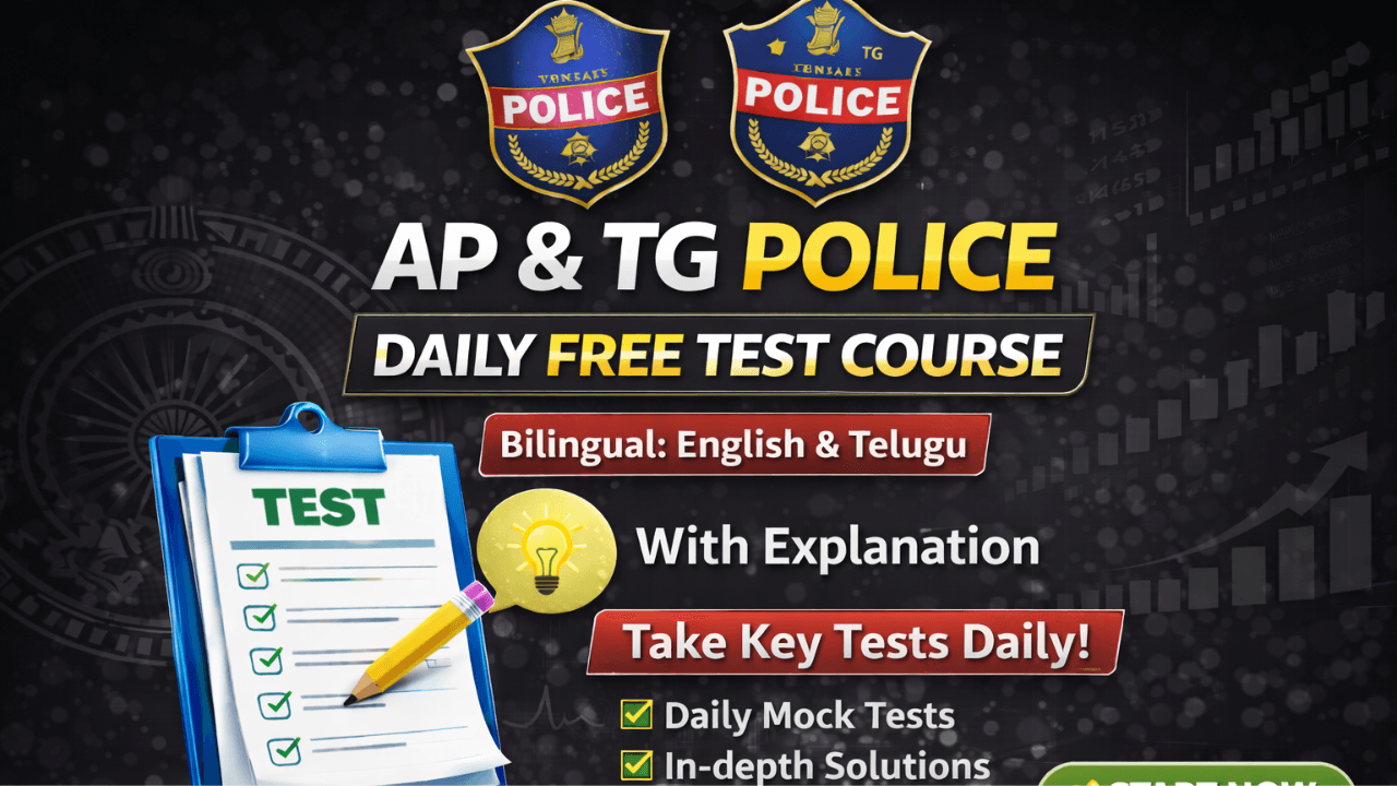 AP & TG  Police Daily FREE Test Couse